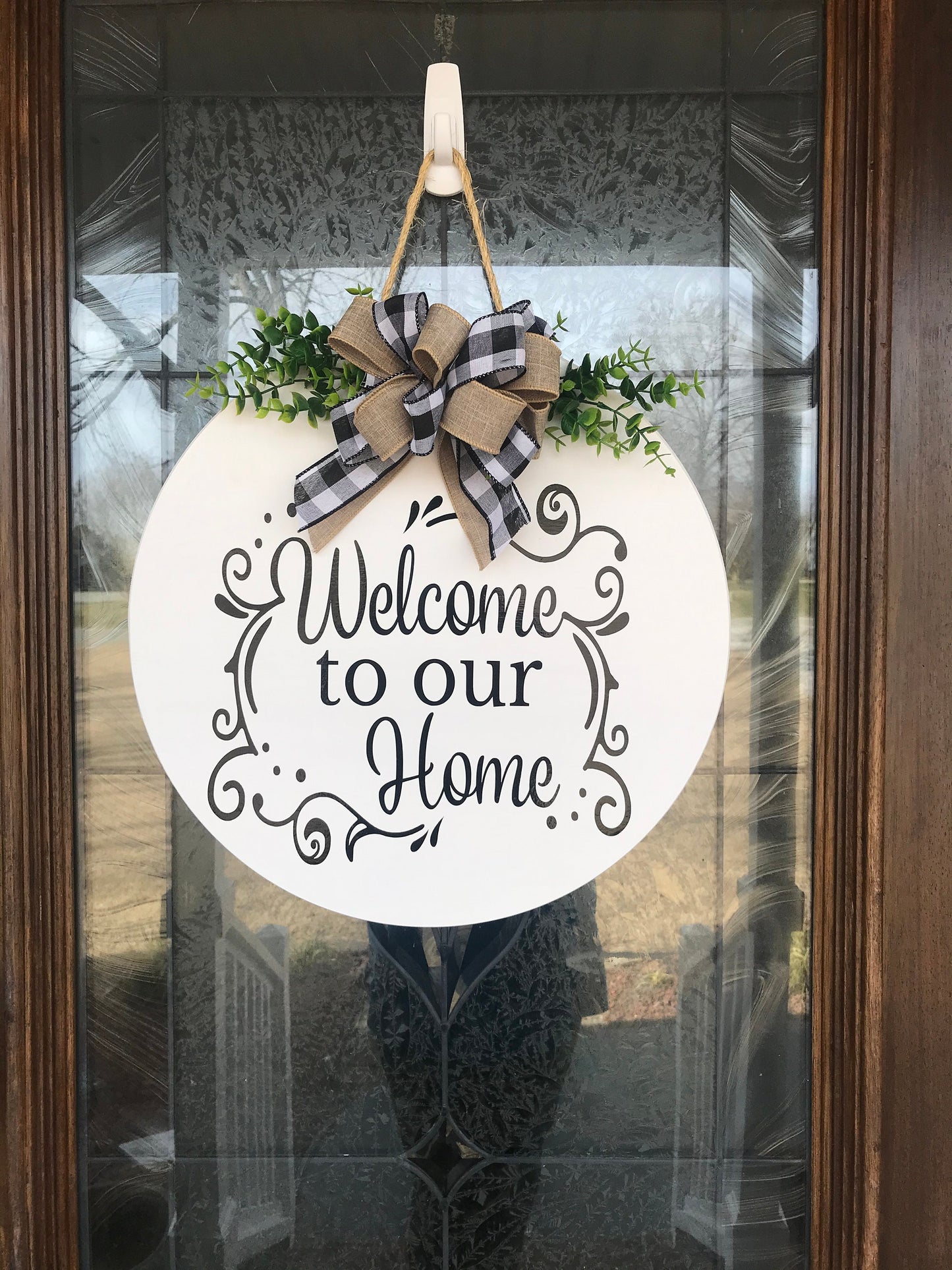 Welcome to our Home Door Sign