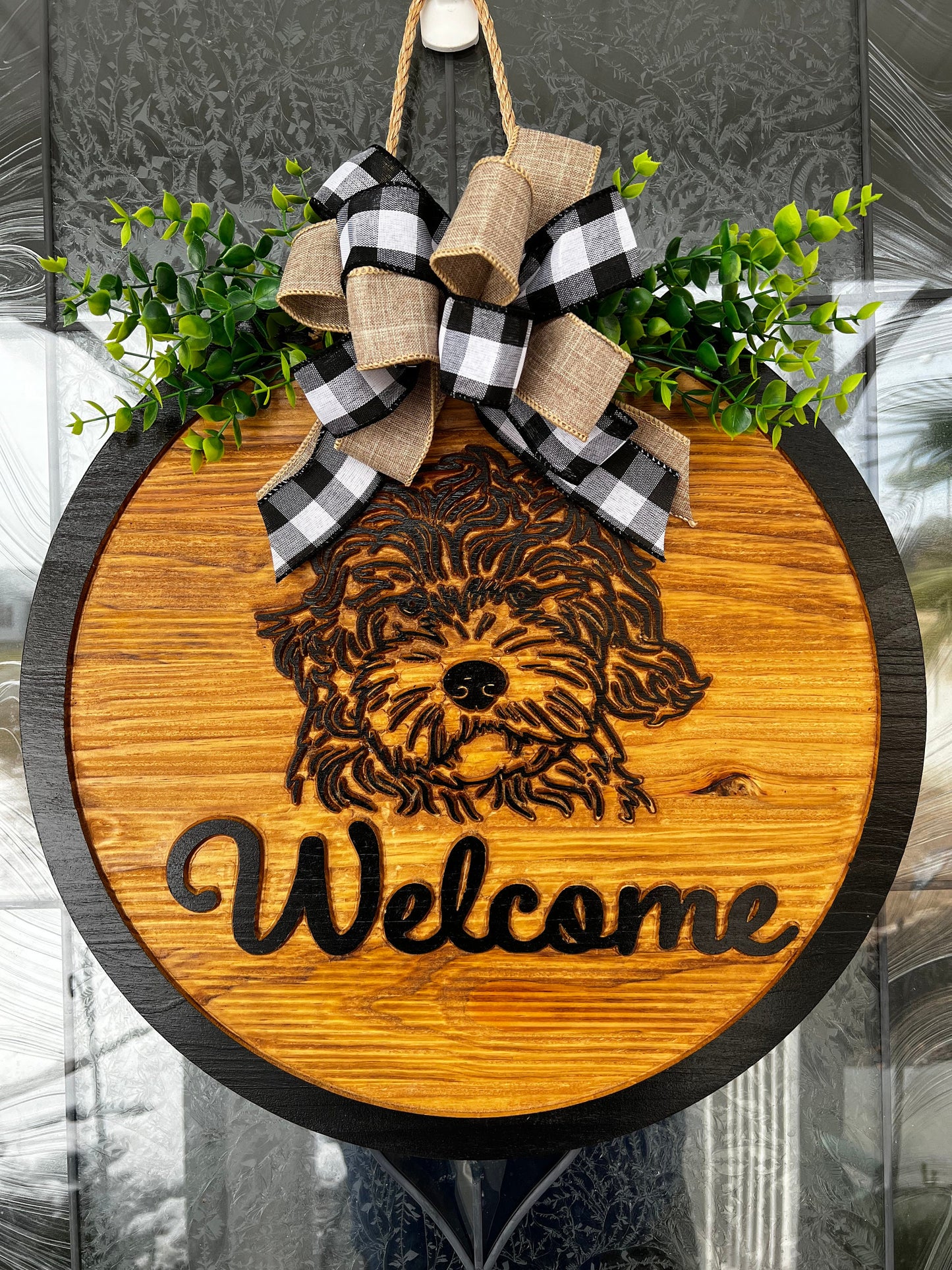 Golden Doodle Welcome Sign