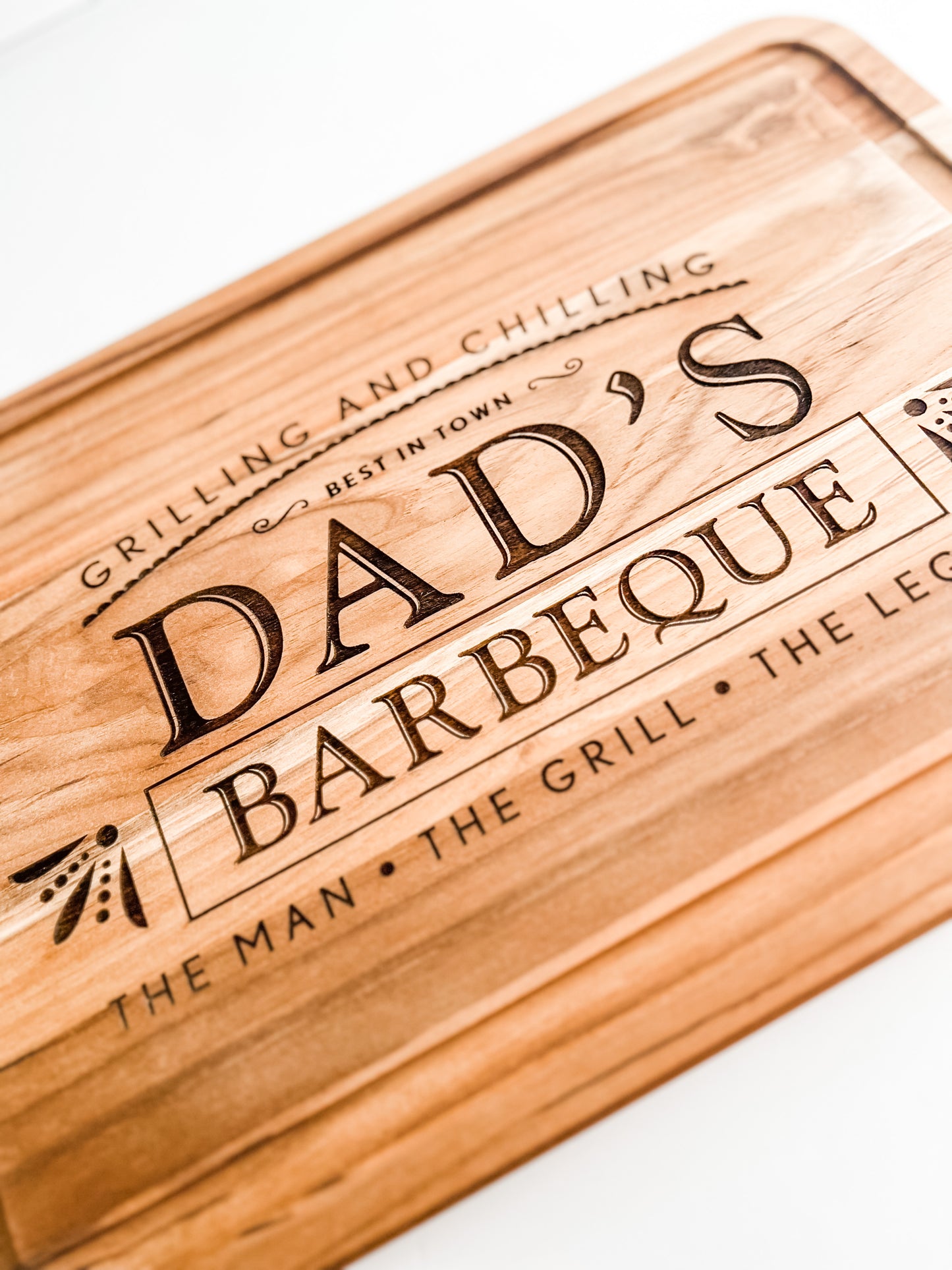 Dad's BBQ cutting board