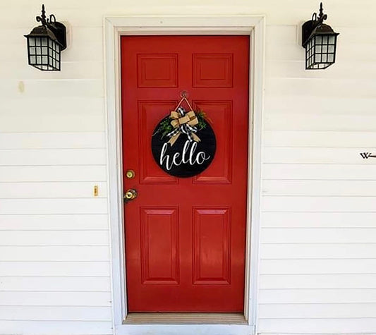 Hello Door Hanger