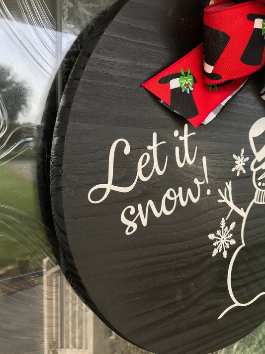 Let It Snow Door Hanger