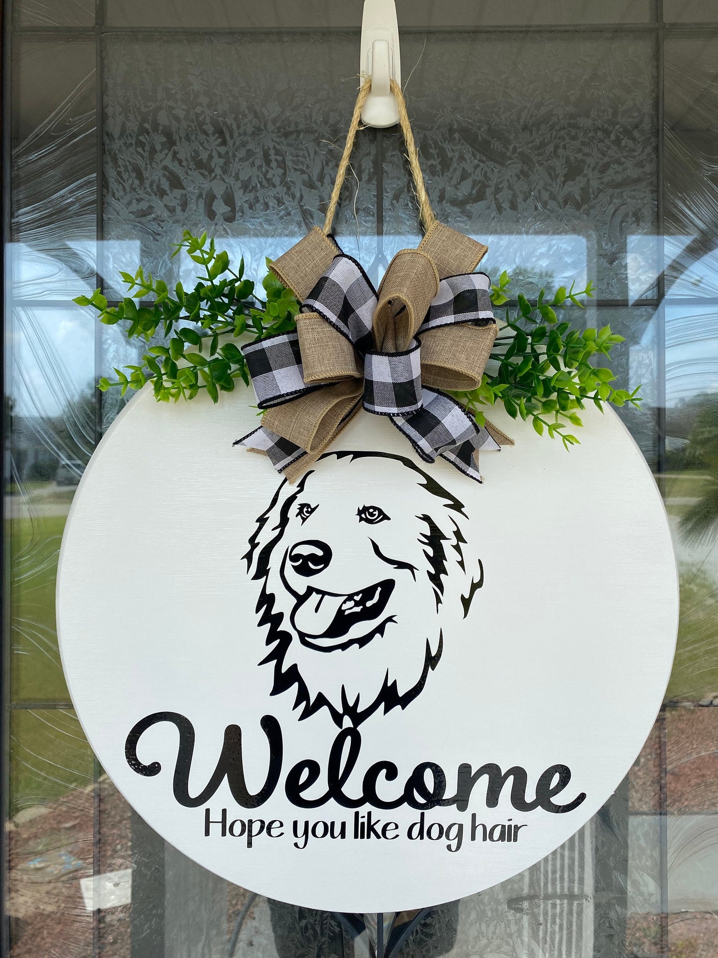 Great Pyrenees Welcome Sign