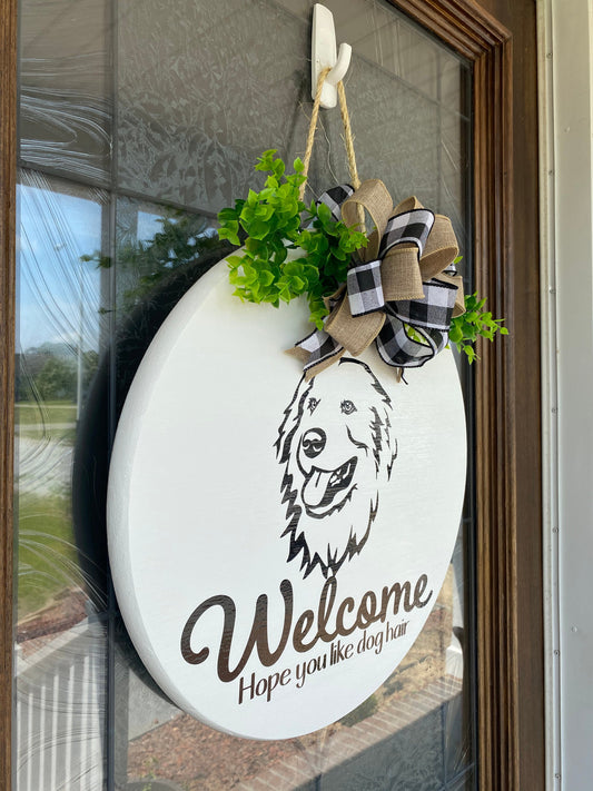 Great Pyrenees Welcome Sign