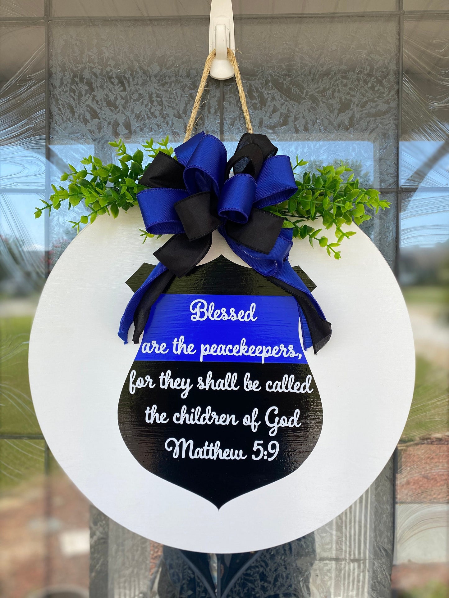 Police Officer Sign | Blesses are the Peacekeepers