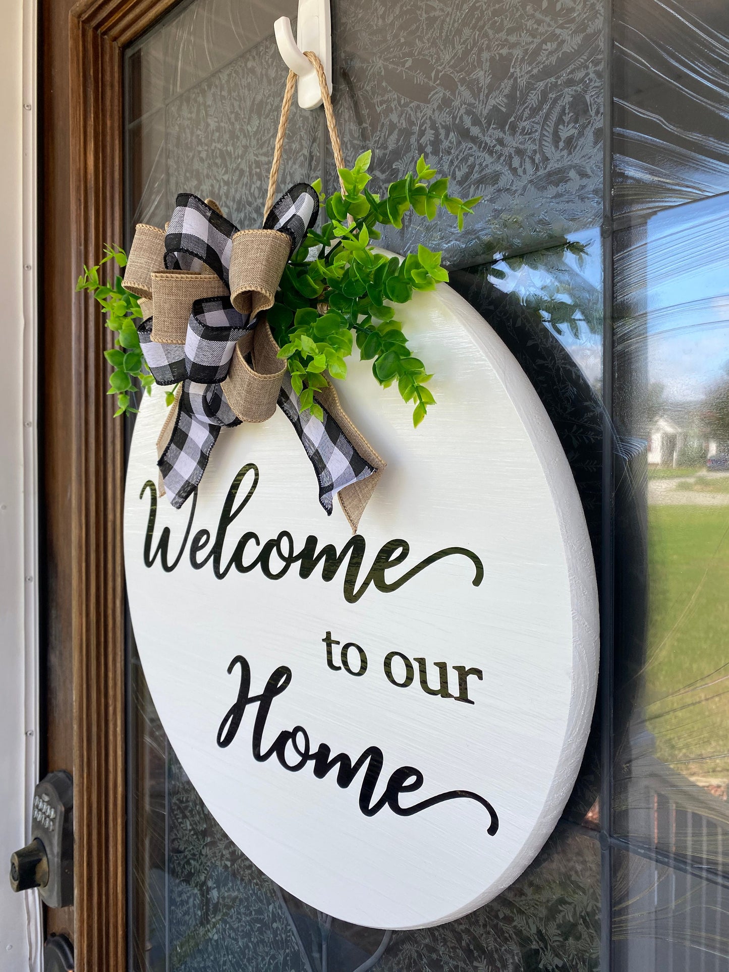 Welcome to our Home Door Hanger