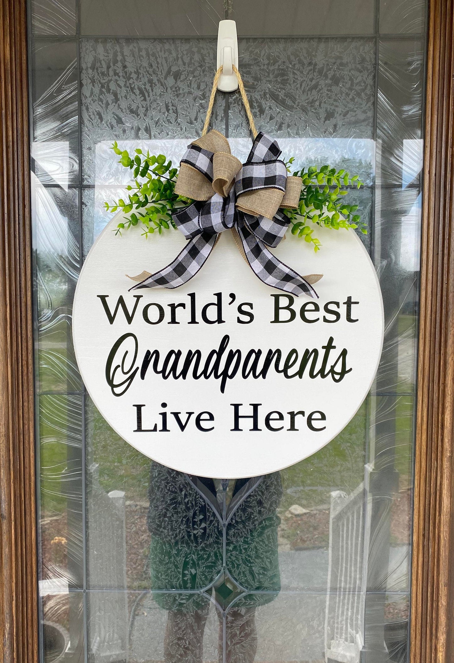 Worlds Best Grandparents Live Here Sign