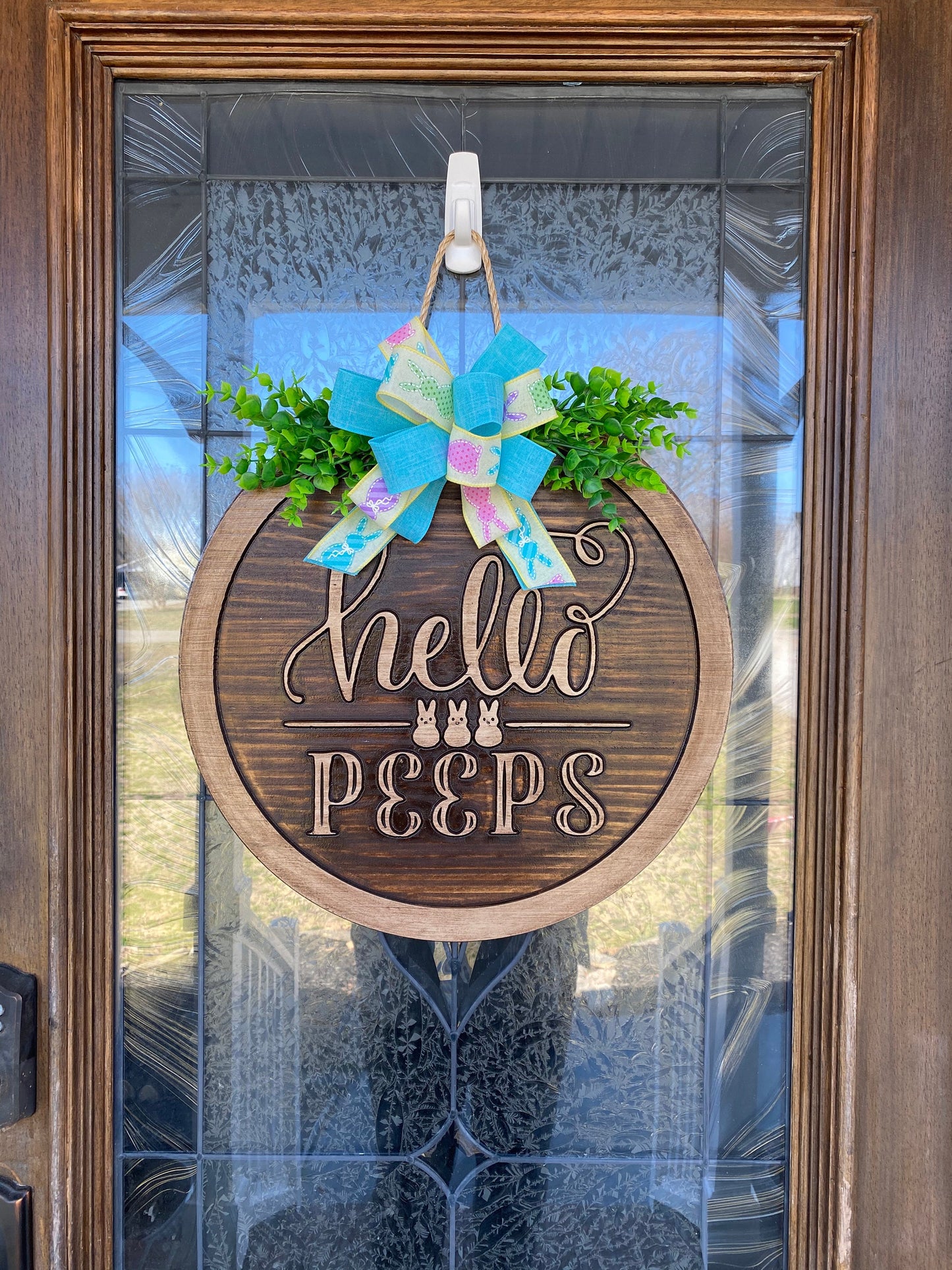 Hello Peeps Door Sign