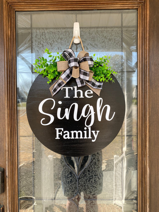 Personalized Year Round Door Sign