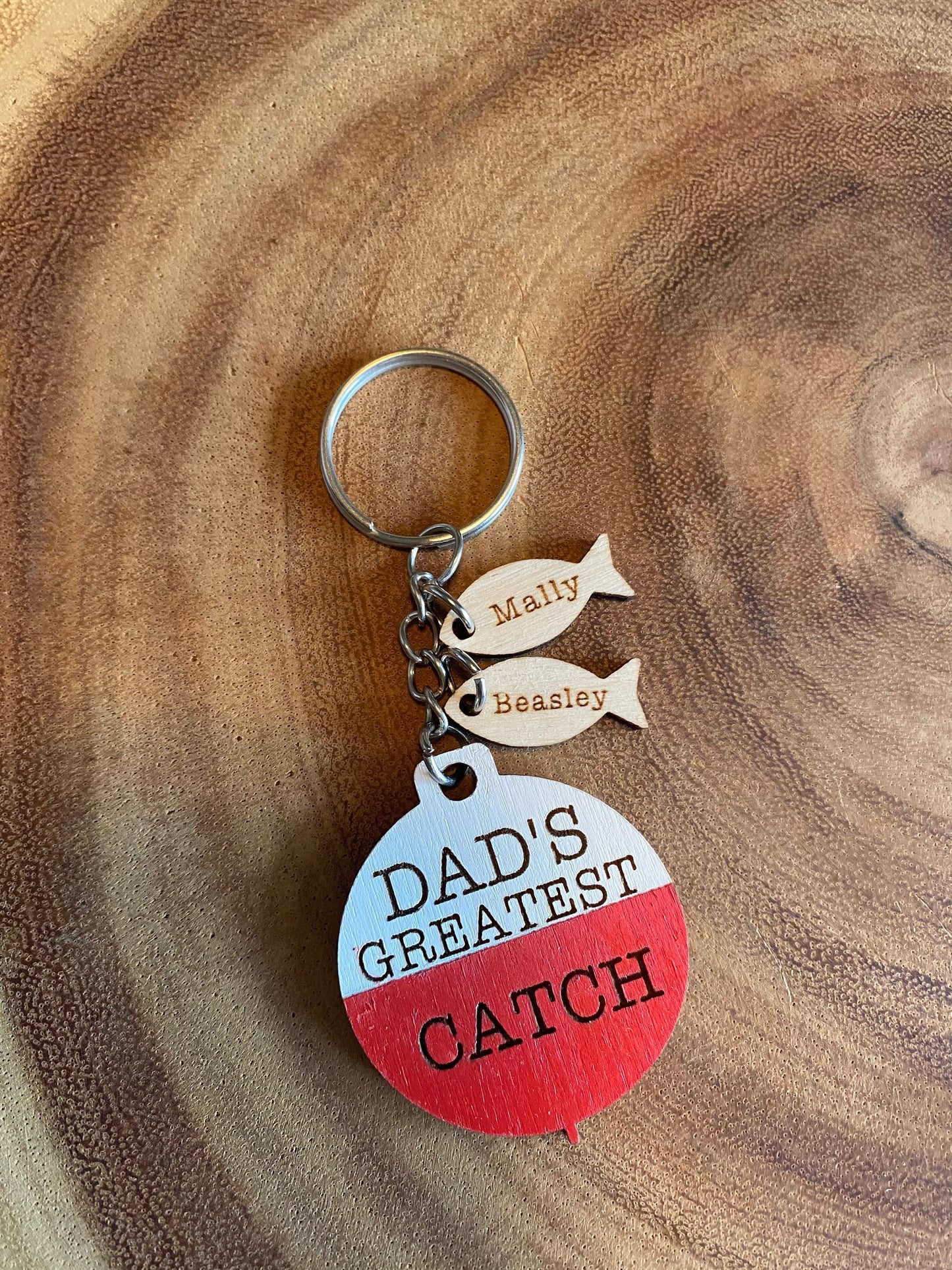 Personalized Fishing Bobber keychain | Greatest Catch