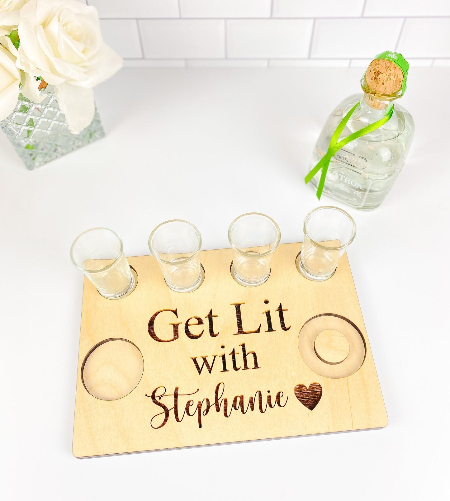 Customized Tequila Shot Tray