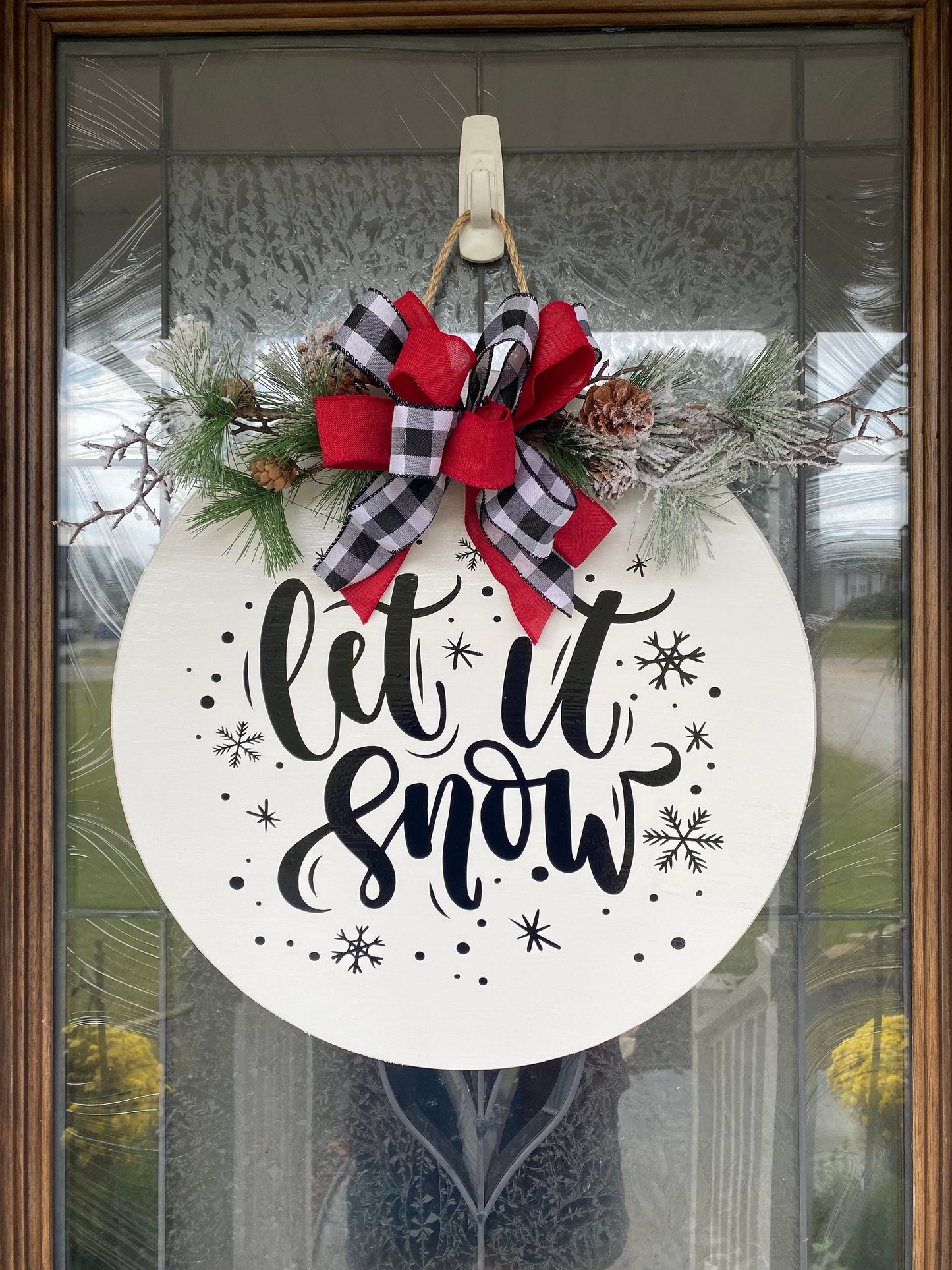 Let It Snow Sign | White and Black