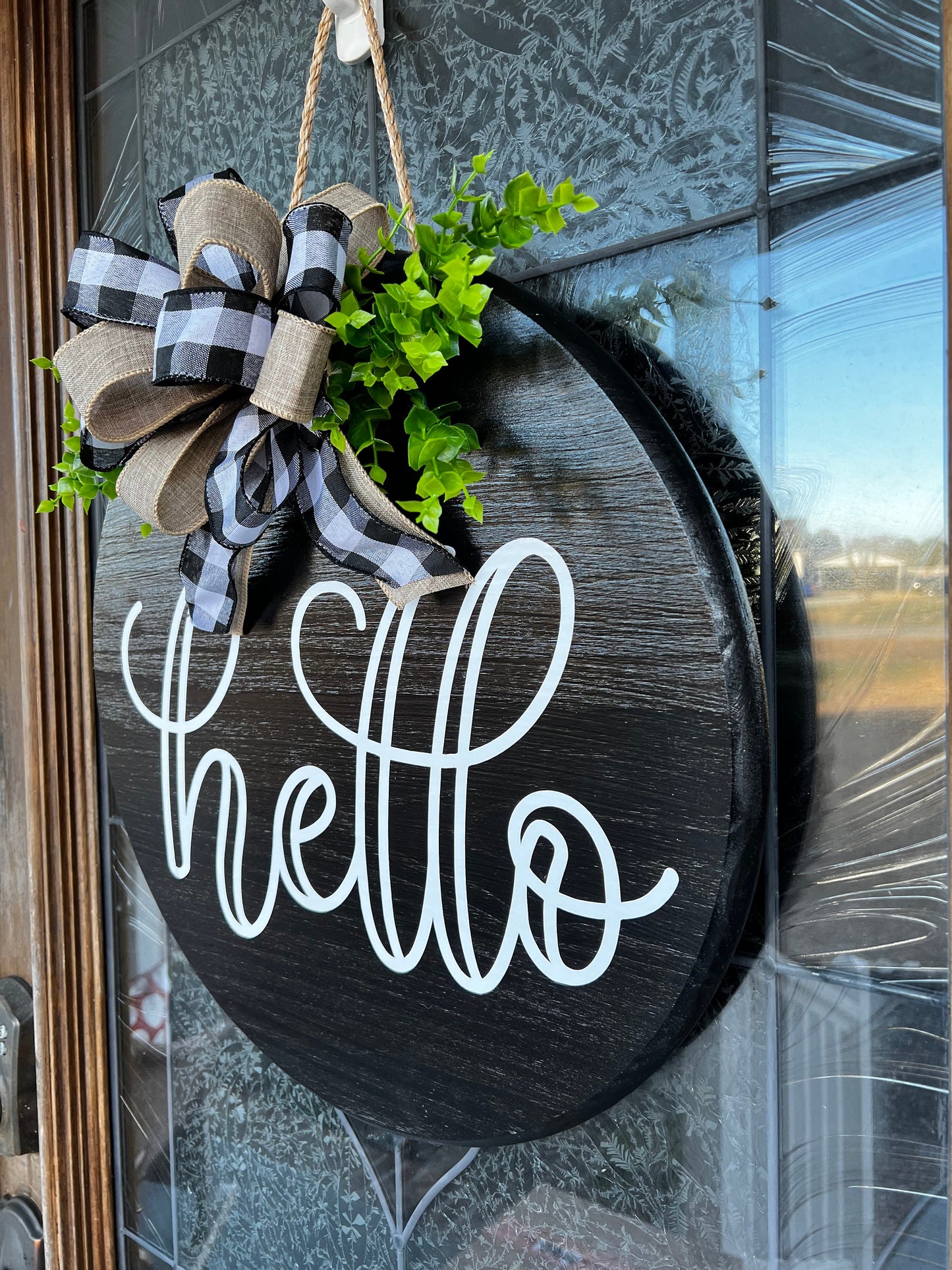 Hello Front Door Sign