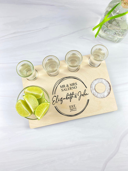 Personalized Tequila Shot Board